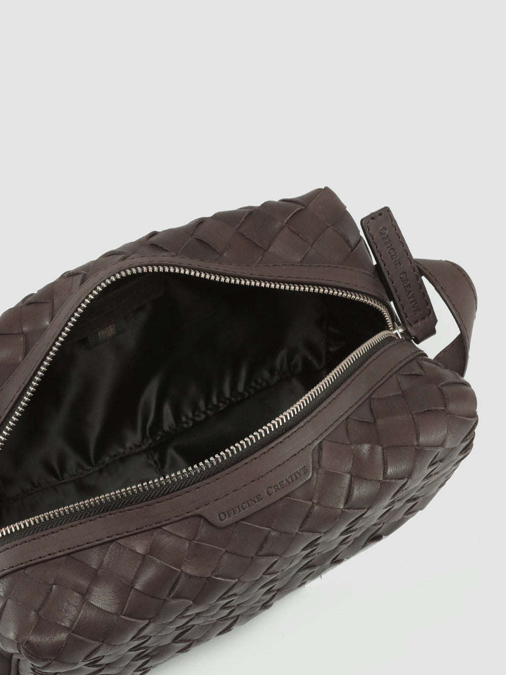 ARMOR 014 - Brown Woven Leather Pouch - image 6,side view