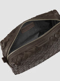 ARMOR 014 - braune Tasche aus gewebtem Leder - thumb image 6,side view
