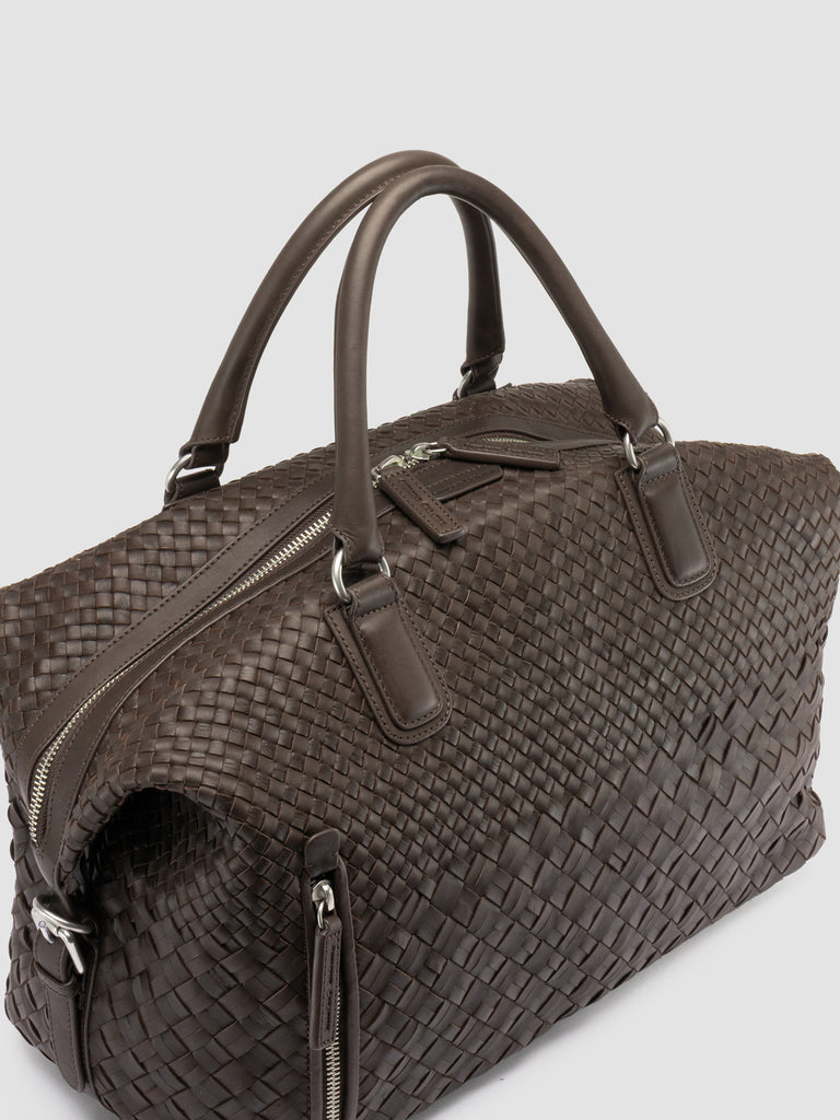 ARMOR 019 - Brown Leather Travel Bag-hover