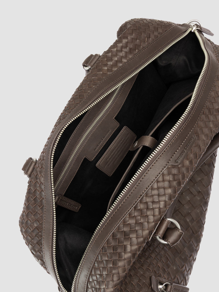 ARMOR 019 - Borsa da Viaggio in Pelle Marrone