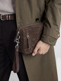 ARMOR 023 - Brown Leather Pouch - thumb image 2,side view