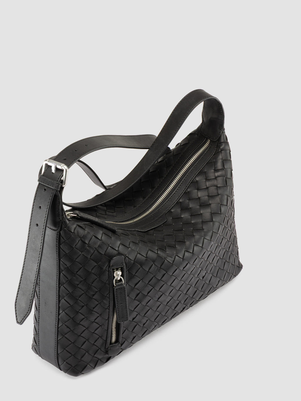 ARMOR 024 - Black Leather Shoulder Bags - image 2,side view