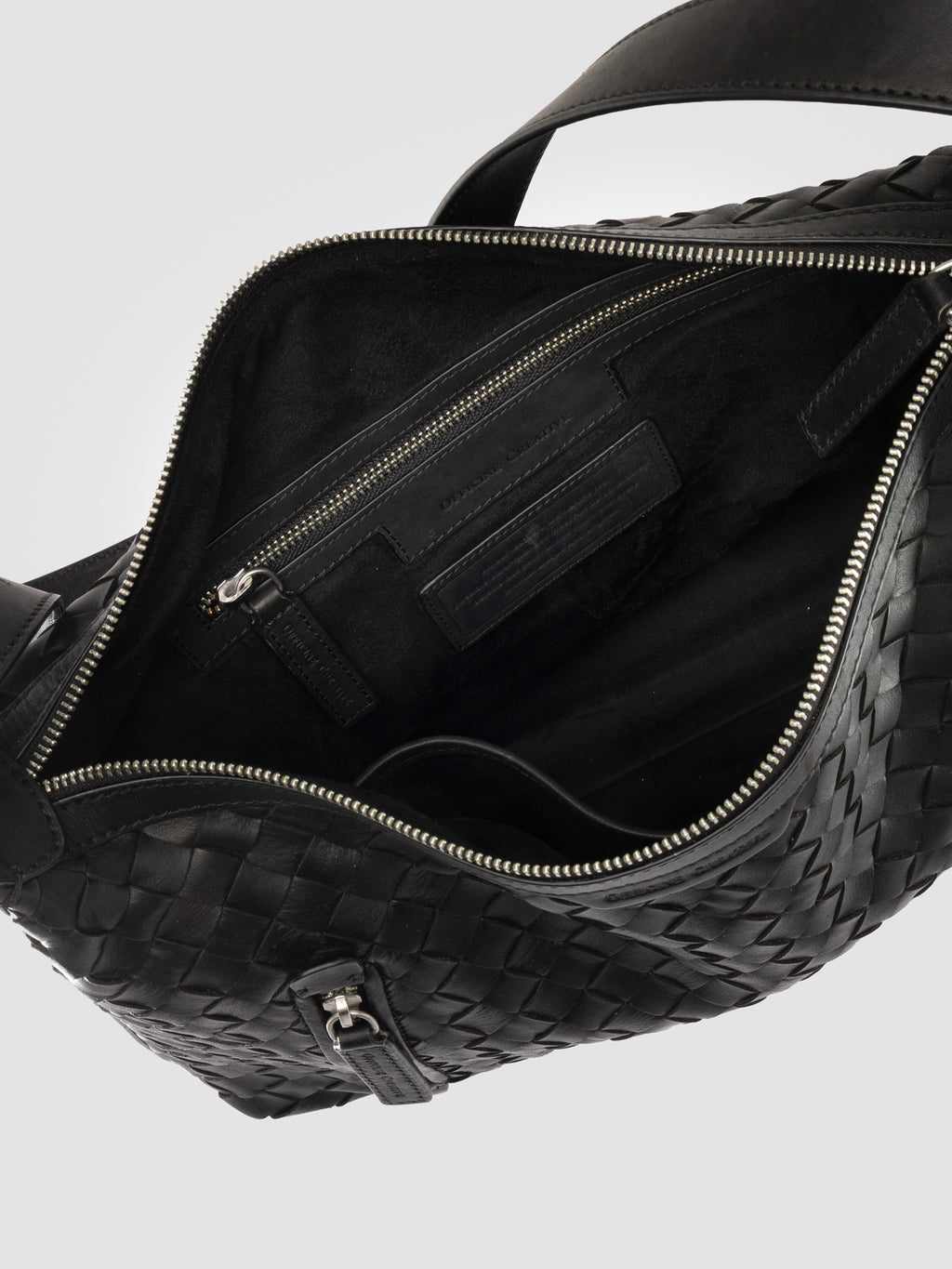 ARMOR 024 - Black Leather Shoulder Bags - image 6,side view