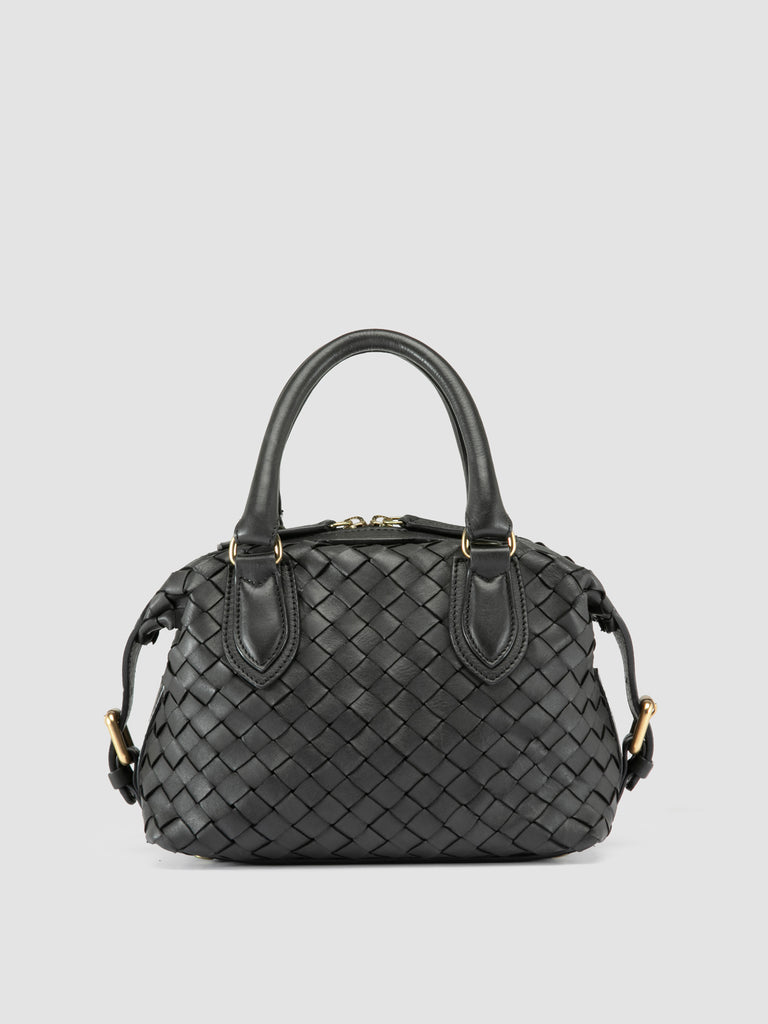 AURA 002 - Black Leather Handle Bag