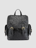 AURA 004 - Zaino in Pelle Nera - thumb image 1,side view