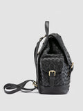 AURA 004 - Zaino in Pelle Nera - thumb image 3,side view