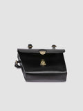 OC BIKE 001 - Black Leather Bike Bag - thumb image 6,side view