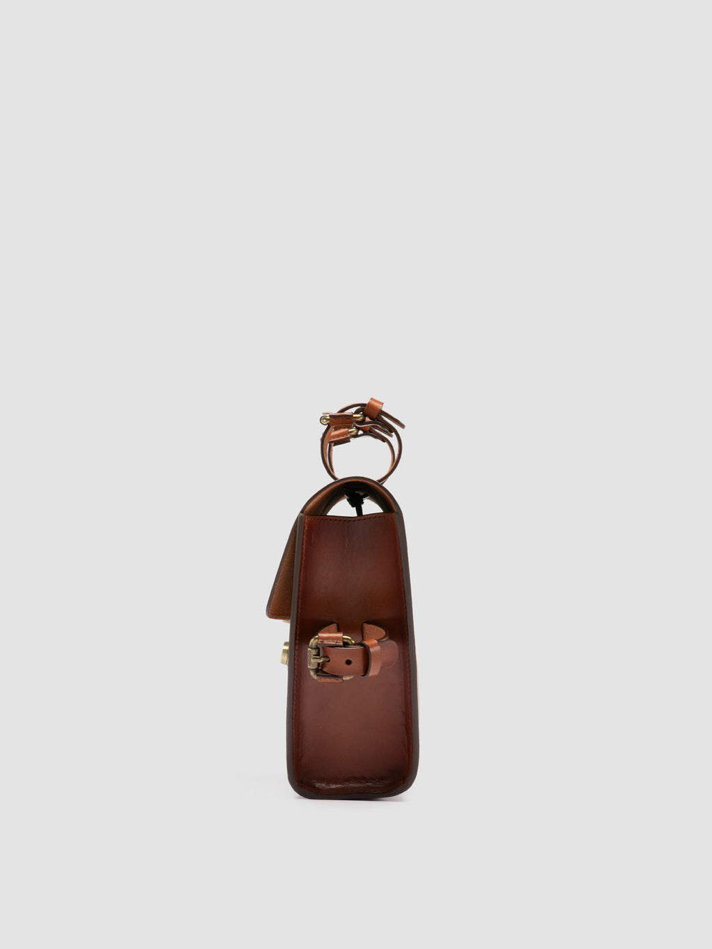 OC BIKE 001 - Brown Leather Bike Bag - image 5,side view