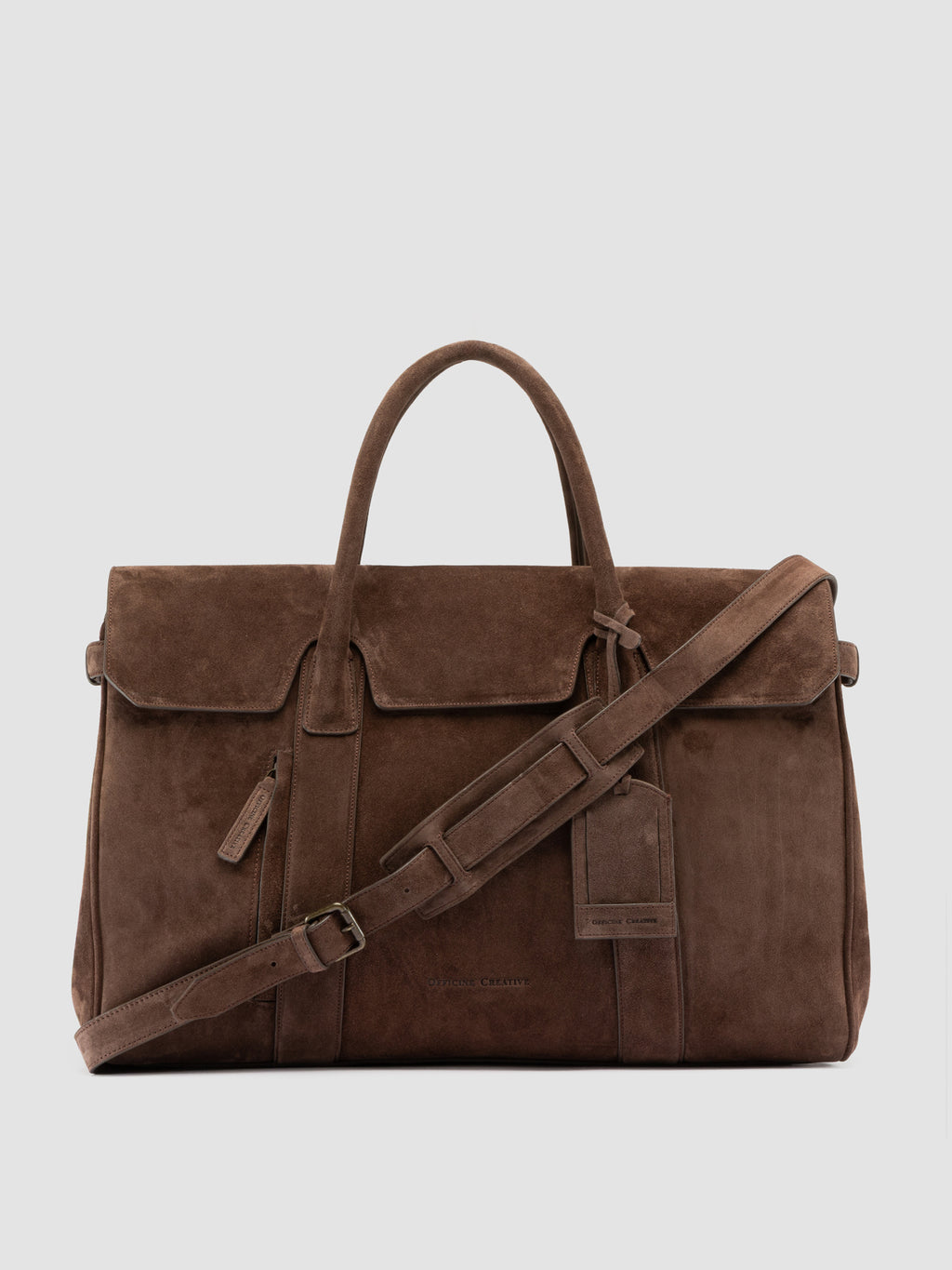 BOSTONIAN 001 - Brown Suede Weekender - image 1,side view