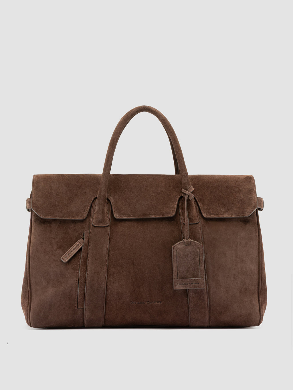 BOSTONIAN 001 - Brown Suede Weekender - image 3,side view