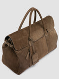 BOSTONIAN 001 - Brown Suede Travel Bag - thumb image 2,side view
