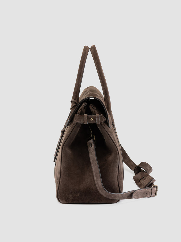 BOSTONIAN 001 - Brown Suede Weekender