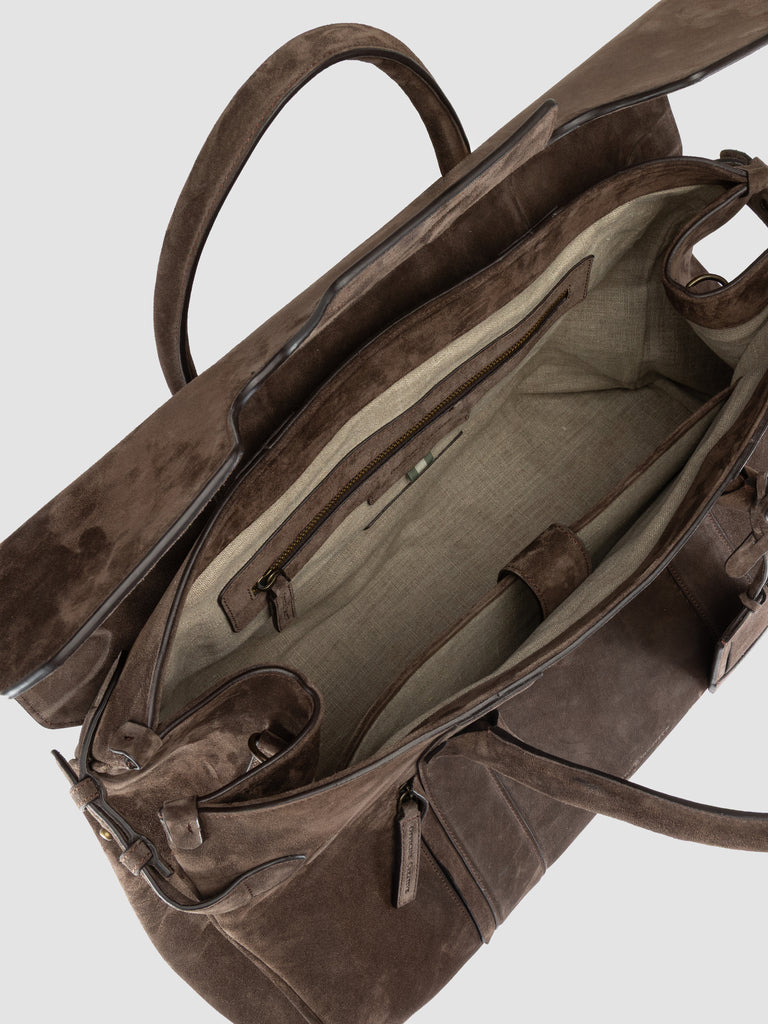 BOSTONIAN 001 - Brown Suede Weekender