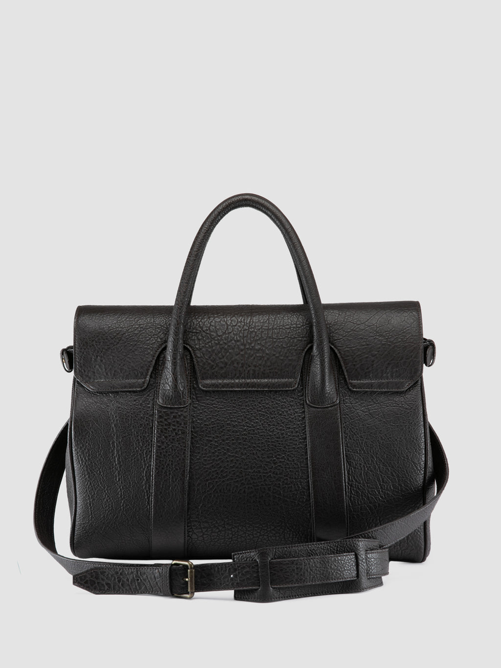 BOSTONIAN 002 - Valigetta in Pelle Marrone - image 5,side view