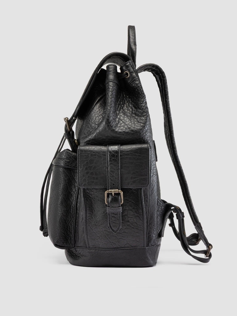 BOSTONIAN 003 - Black Leather Backpack