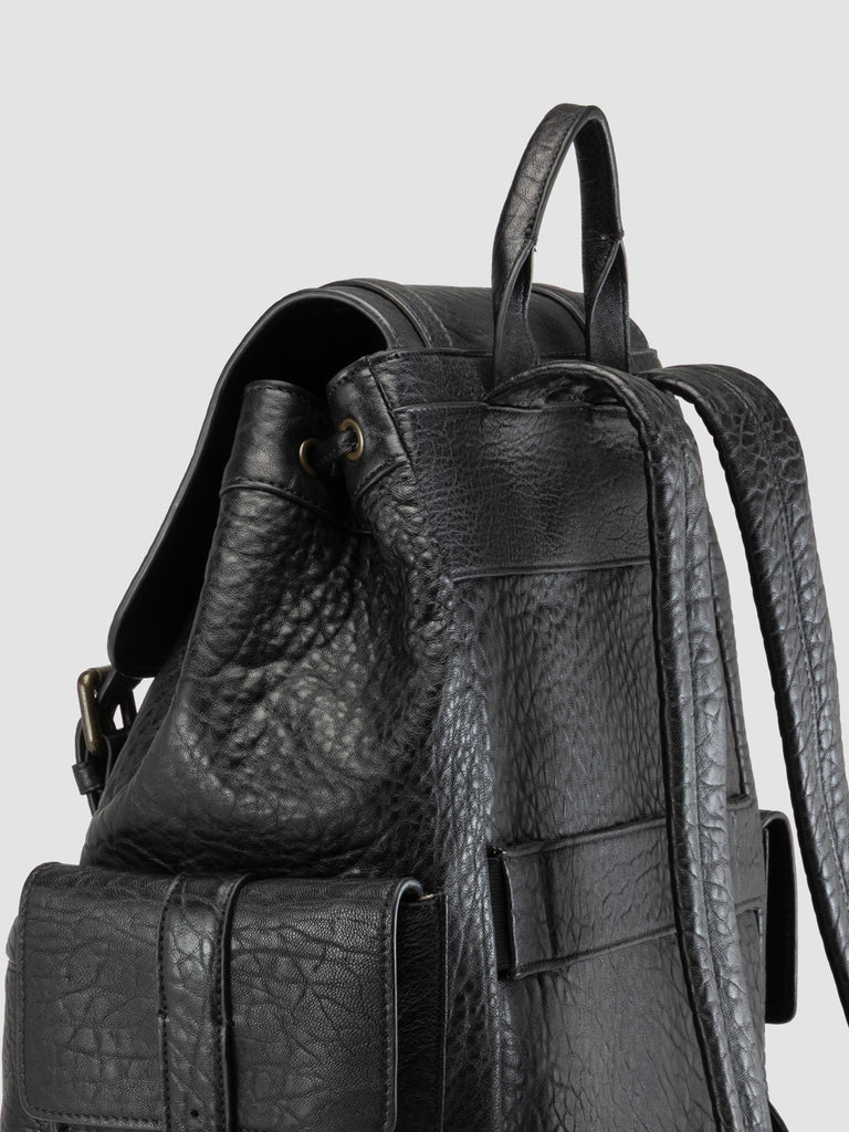 BOSTONIAN 003 - Black Leather Backpack