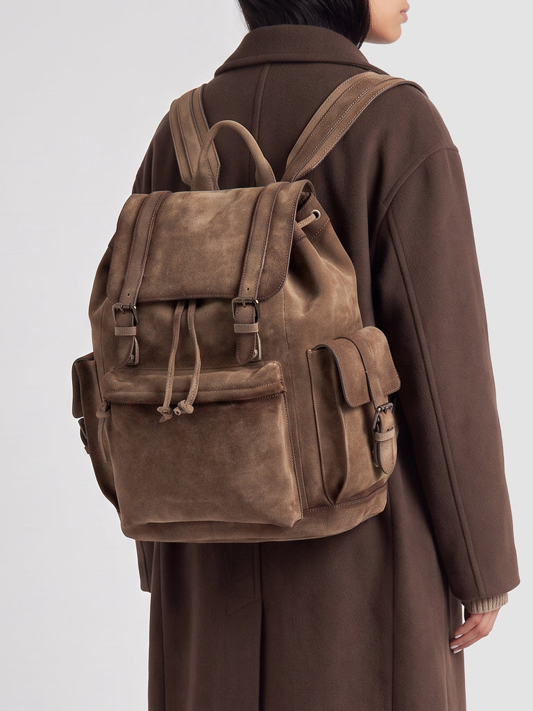 BOSTONIAN 003 - Brown Suede Backpack