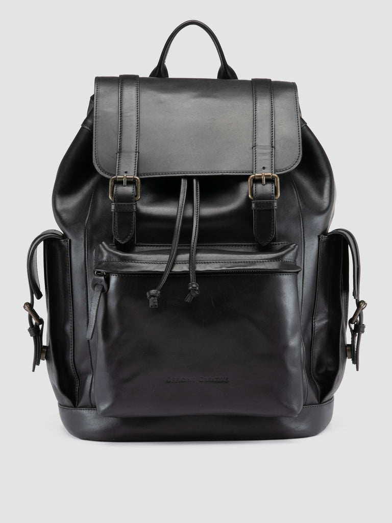 BOSTONIAN 003 - Black Leather Backpack