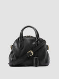 BOWLER 007 - Black Leather Shoulder Bags - thumb image 1,side view