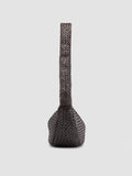 OC CLASS 068 - Braune Umhängetasche aus gewebtem Leder - thumb image 3,side view