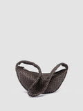 OC CLASS 068 - Braune Umhängetasche aus gewebtem Leder - thumb image 4,side view