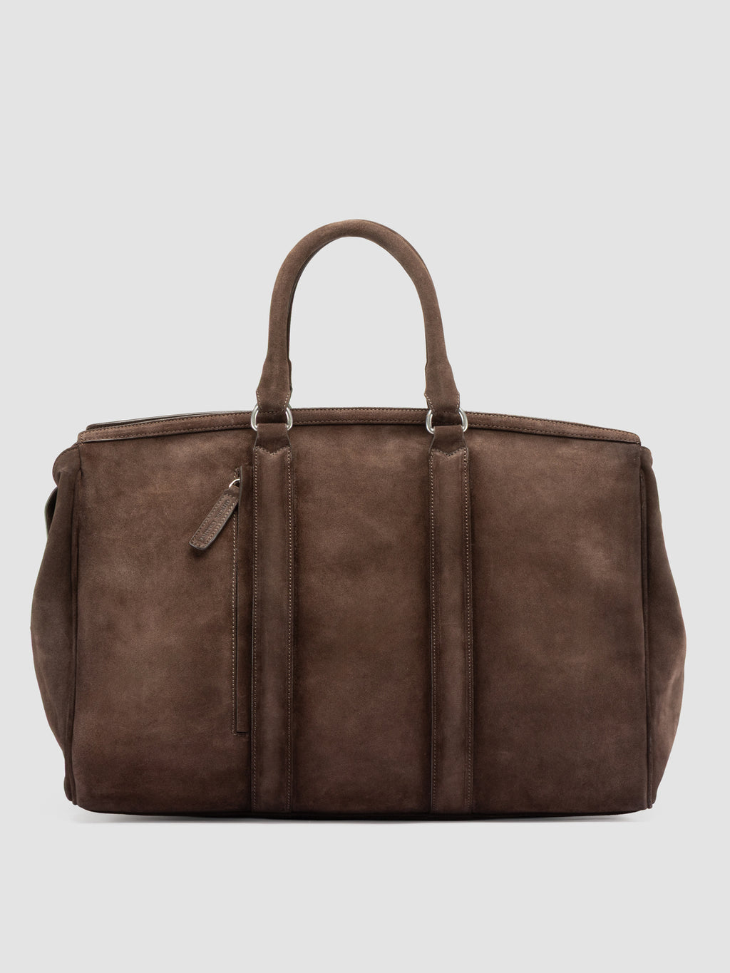 QUENTIN 009 - Taupe Suede Bag - image 3,side view