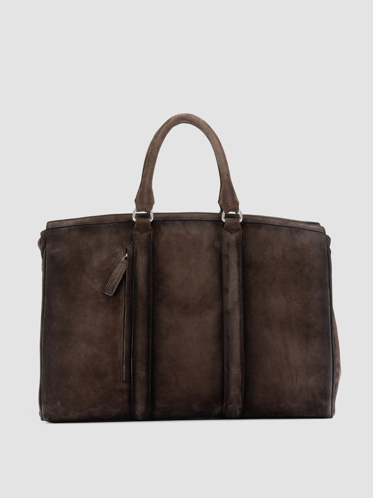 QUENTIN 009 - Brown Suede Bag