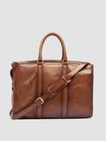 QUENTIN 009 - Brown Leather Bag - thumb image 1,side view