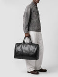 QUENTIN 009 - Schwarze Ledertasche - thumb image 2,side view