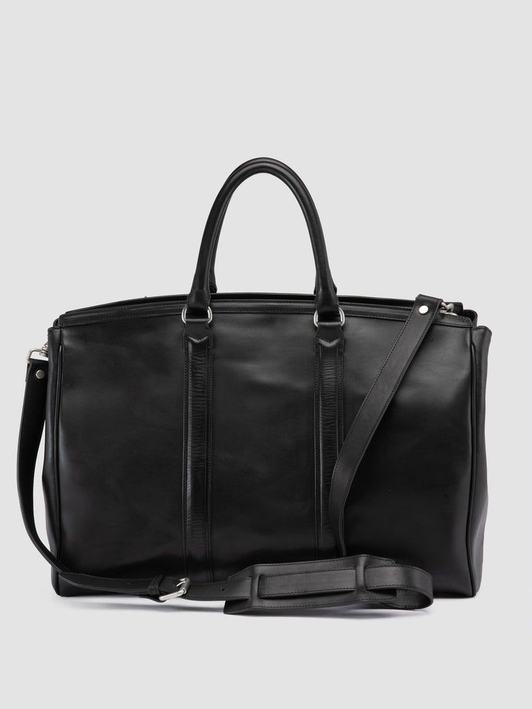 QUENTIN 009 - Black Leather Bag