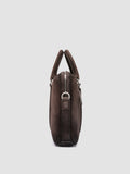 QUENTIN 019 - Brown Suede Briefcase
