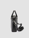 QUENTIN 019 - Black Leather Briefcase - thumb image 5,side view