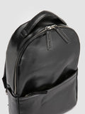 QUENTIN 020 - Black Leather Backpack - thumb image 2,side view