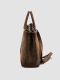 QUENTIN 021 - Brown Suede Briefcase - thumb image 5,side view
