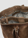 QUENTIN 021 - Brown Suede Briefcase - thumb image 6,side view