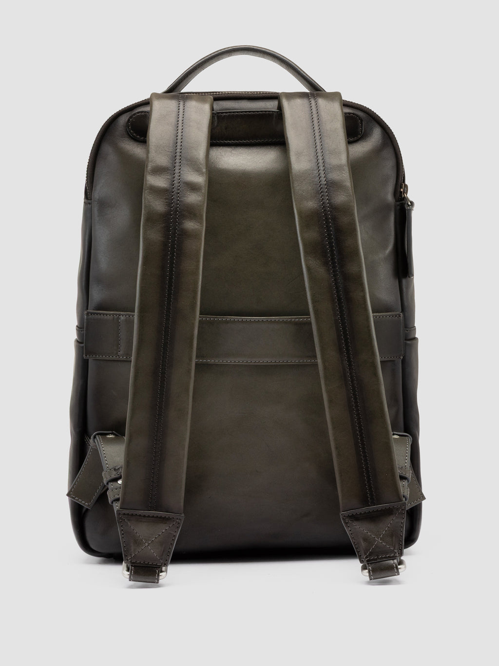 QUENTIN 023 - Grey Suede Backpack - image 4,side view