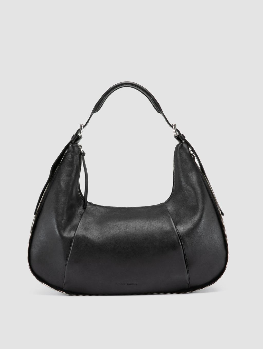 GHINZA 002 - Black Leather Shoulder Bags - image 1,side view