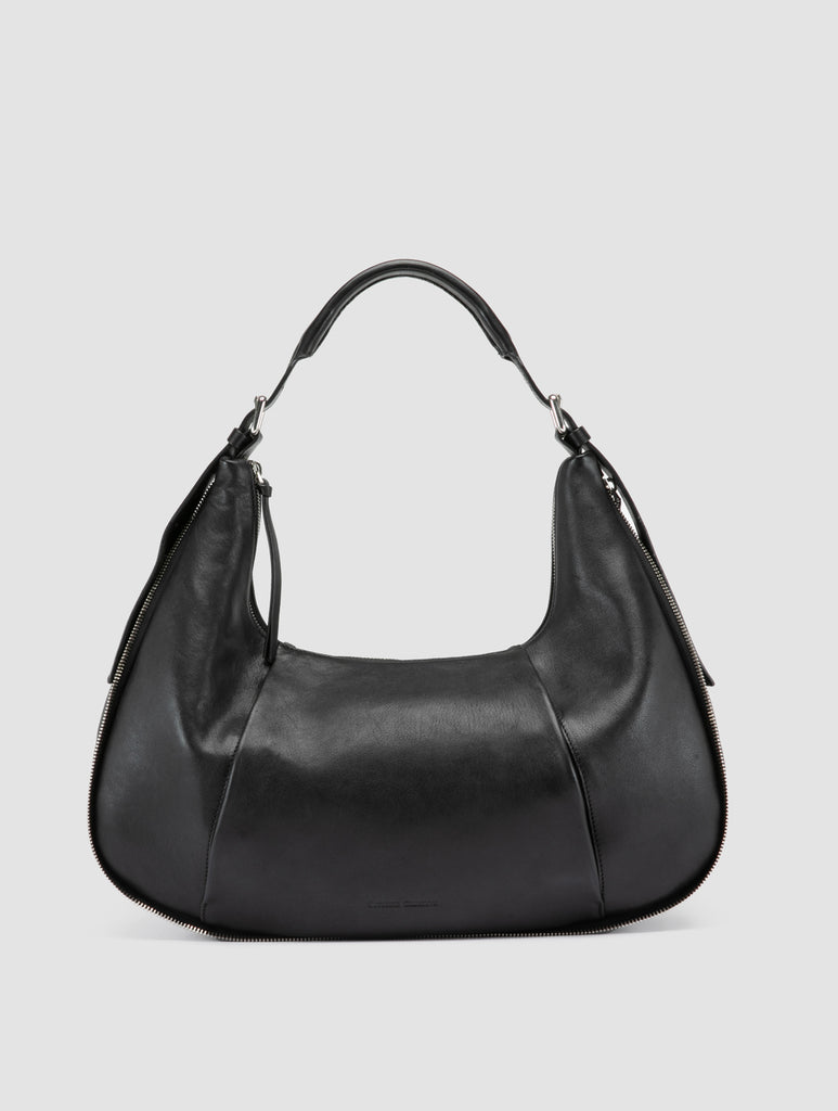 GHINZA 002 - Black Leather Shoulder Bags