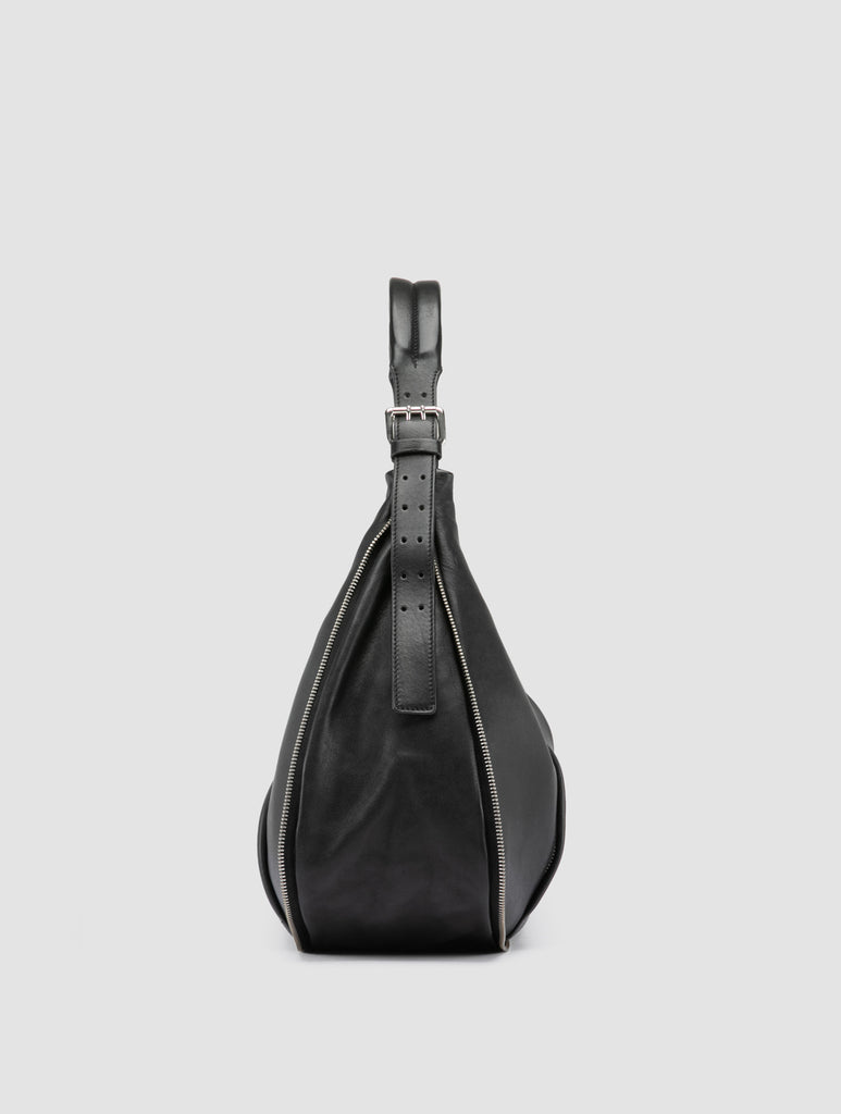 GHINZA 002 - Black Leather Shoulder Bags