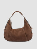 GHINZA 002 - Brown Suede Shoulder Bags - thumb image 1,side view
