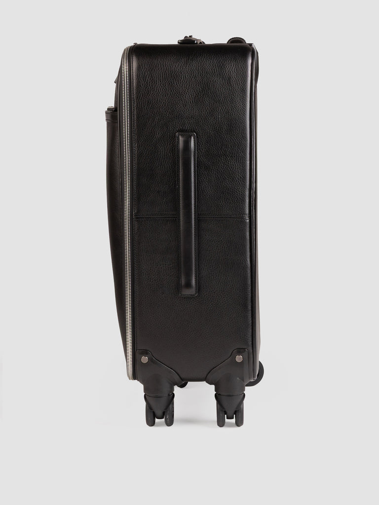 GULLIVER 001 - Black Leather Suitcase
