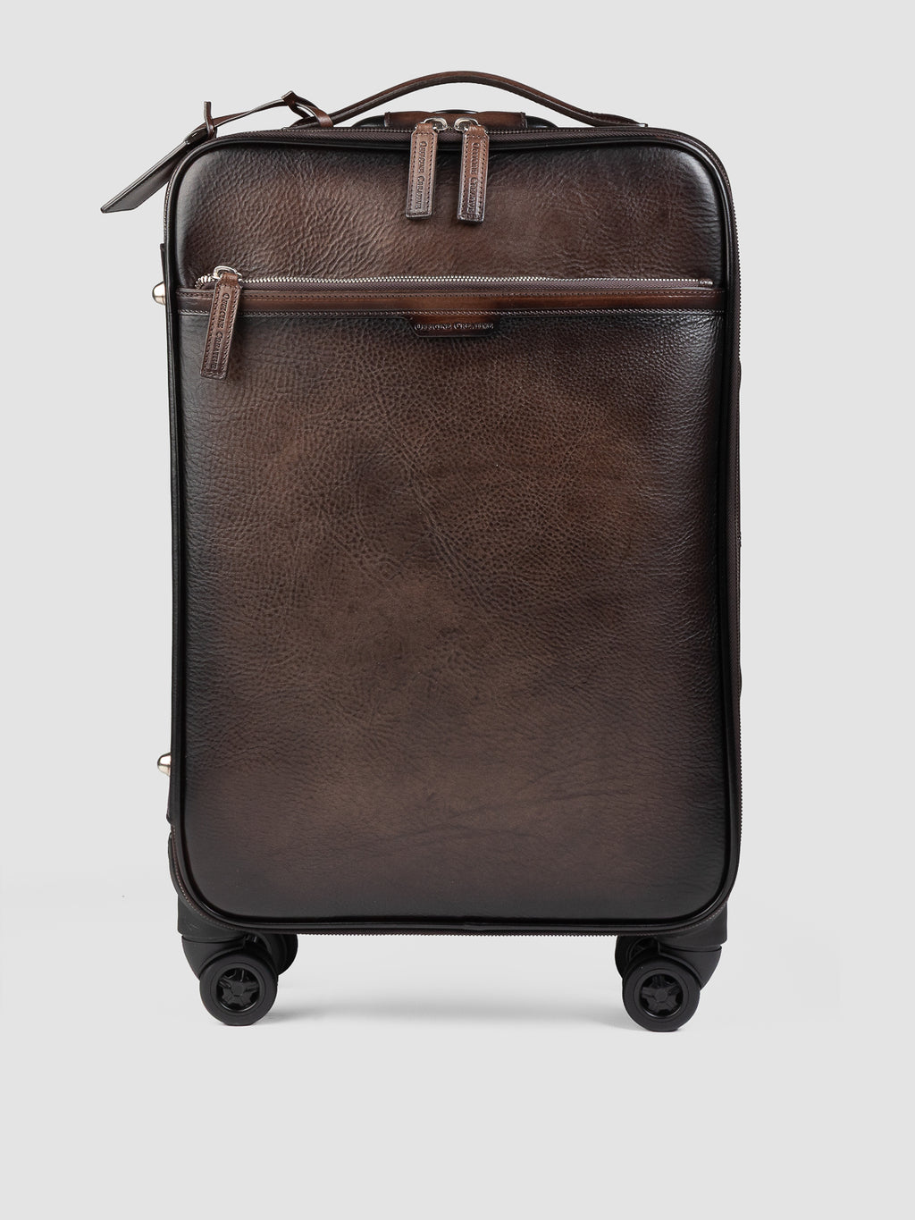 GULLIVER 001 - Valigia in Pelle Marrone - image 1,side view