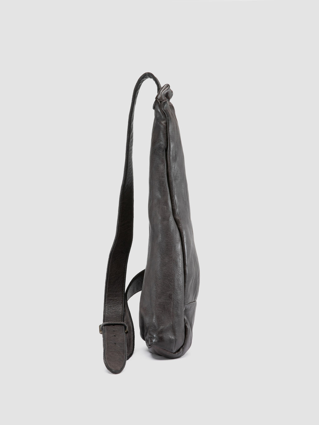 HELMET 30 - Marsupio in Pelle Grigia - image 4,side view