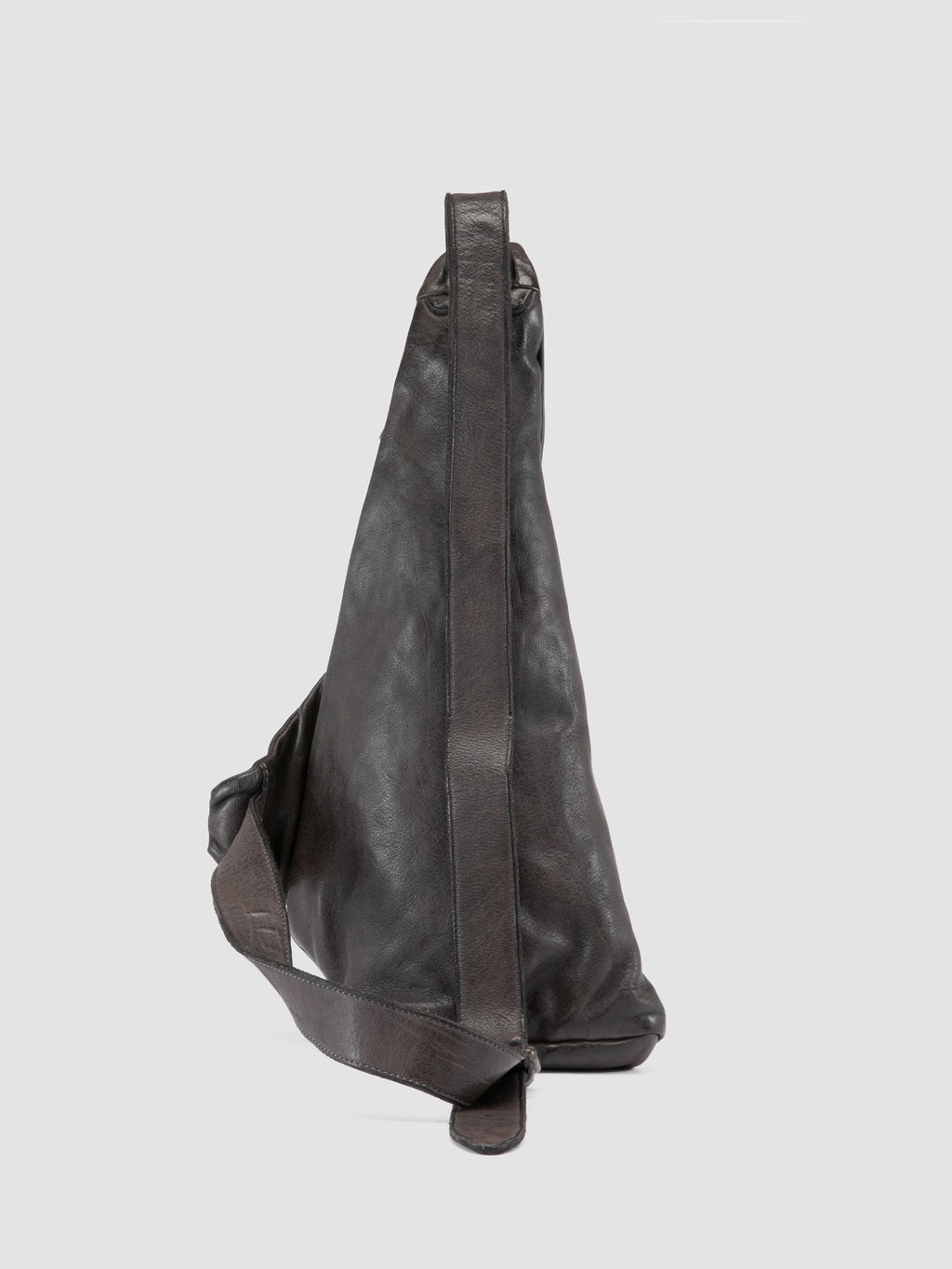HELMET 30 - Marsupio in Pelle Grigia - image 5,side view