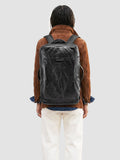 HELMET 052 - Black Leather Backpack - thumb image 2,side view