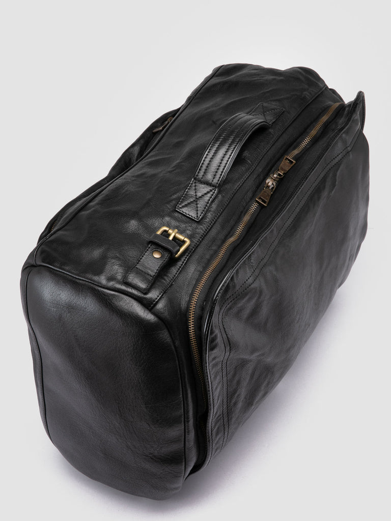 HELMET 052 - Black Leather Backpack-hover
