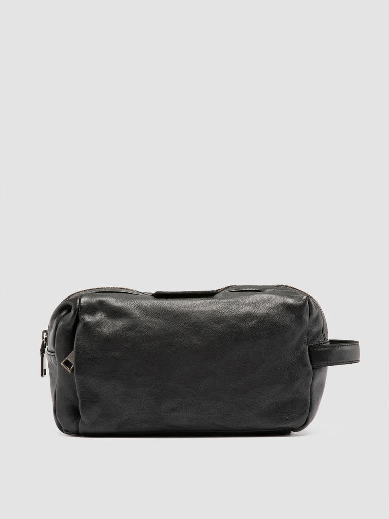 HELMET 054 - Black Leather Pouch
