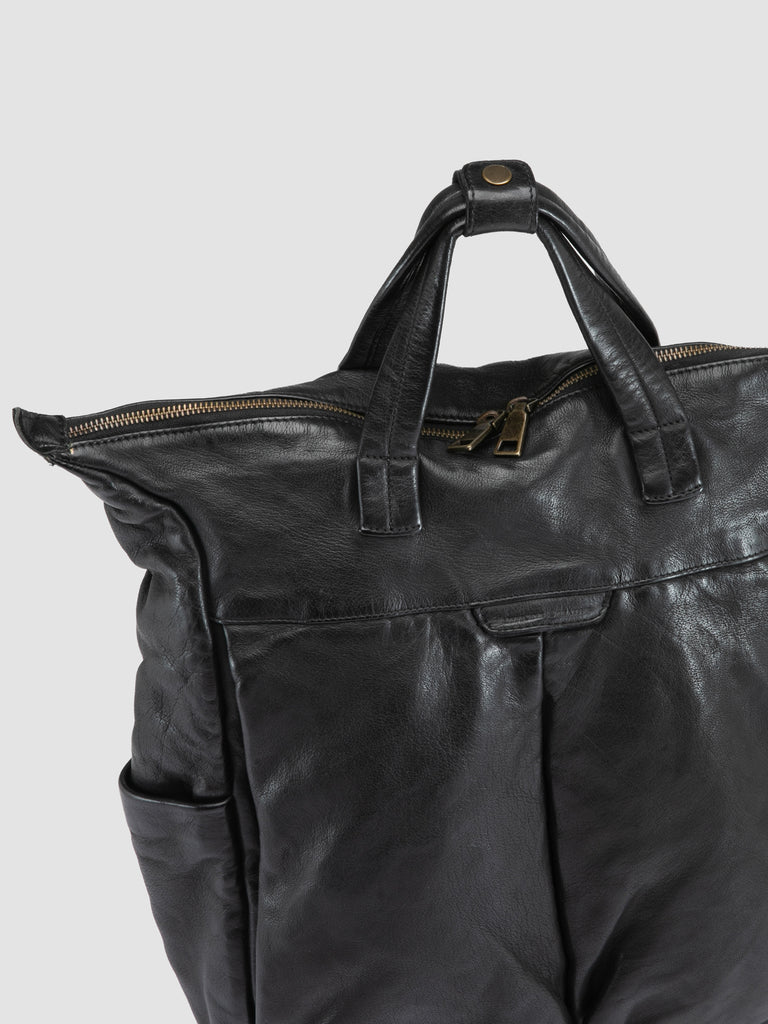 HELMET 055 - Zaino in Pelle Nera-hover