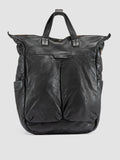 HELMET 055 - Black Leather Backpack - thumb image 3,side view