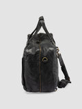 HELMET 056 - Black Leather Travel Bag - thumb image 5,side view